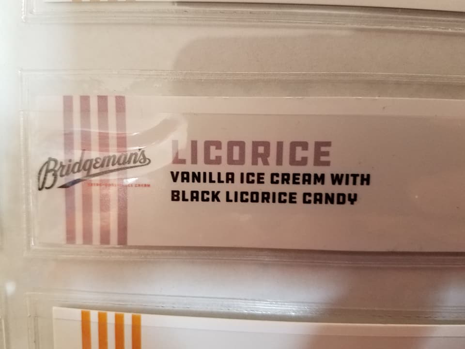 KJ's New North Scooping Bridgeman's Licorice Ice Cream