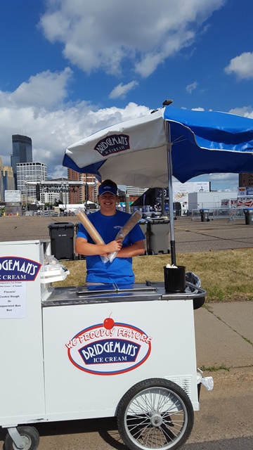 Old Fashioned Ice Cream Cart at Basilica Block Party
