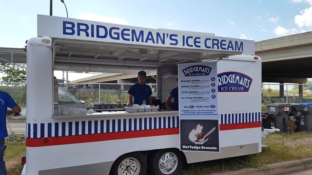 Bridgeman's Ice Cream Trailer at Basilica Block Party