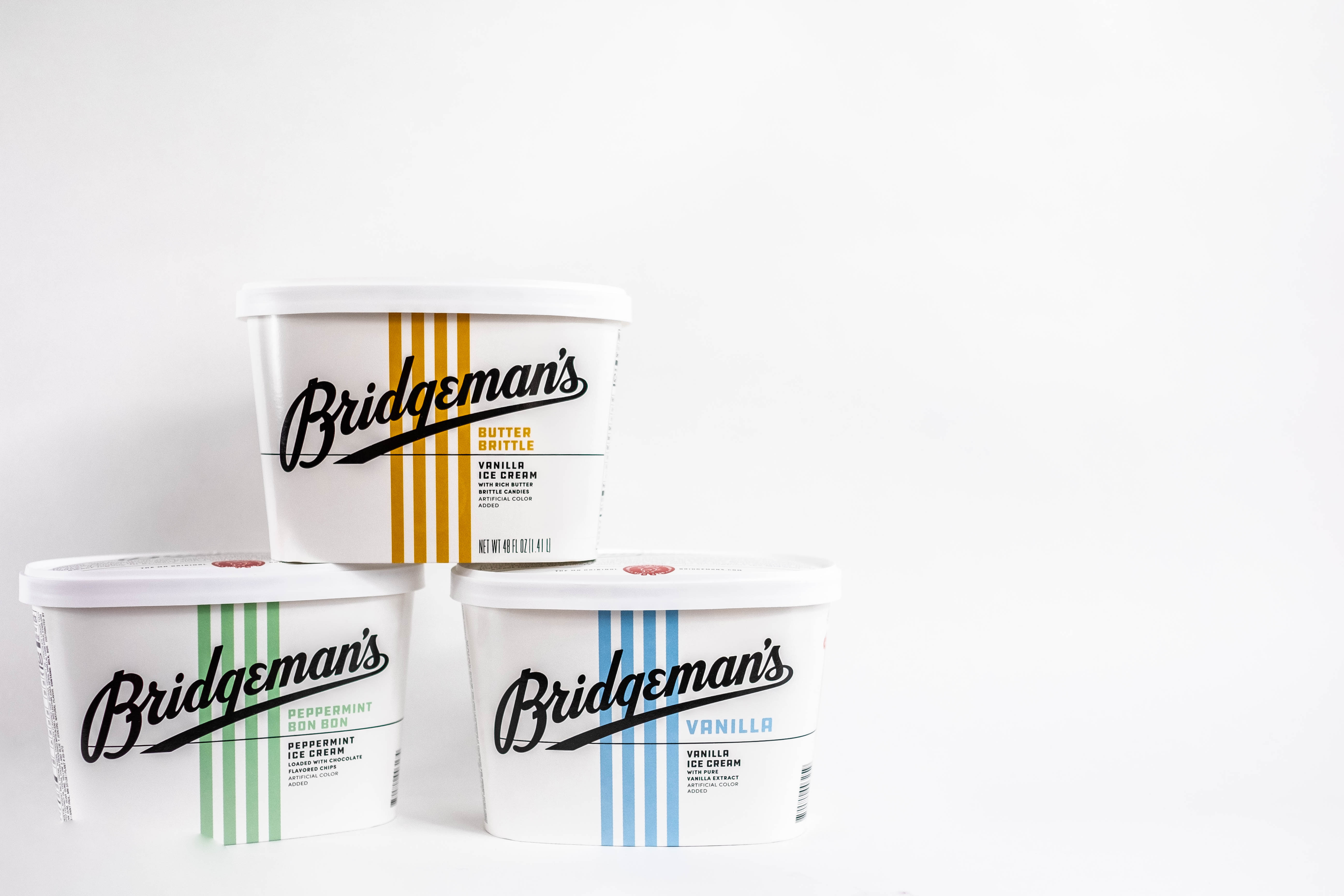 New Bridgeman's Ice Cream Tubs