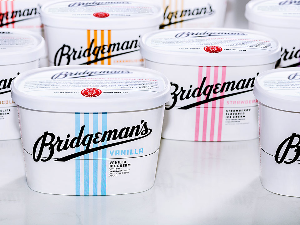 Bridgeman' Ice cream Retail Tubs